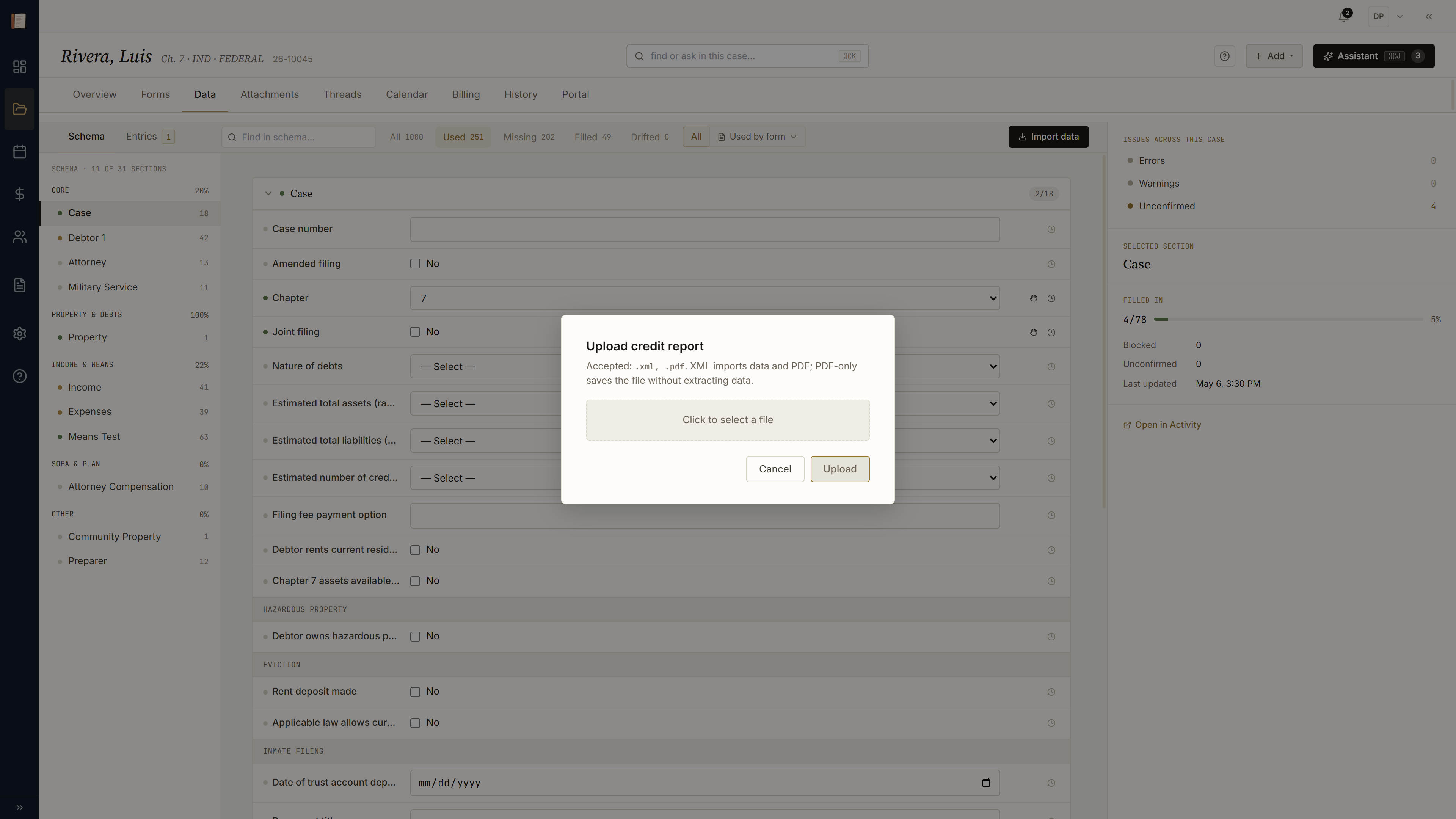 Credit report extraction adding four creditor rows to creditors[]